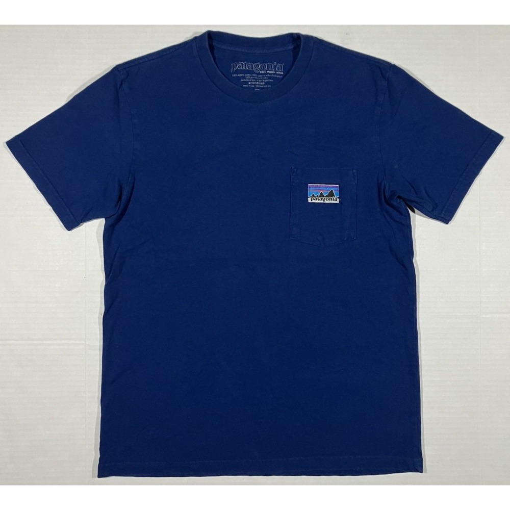 Patagonia T Shirt Vintage Common Threads Pocket 100% Organic Cotton Mens Size S